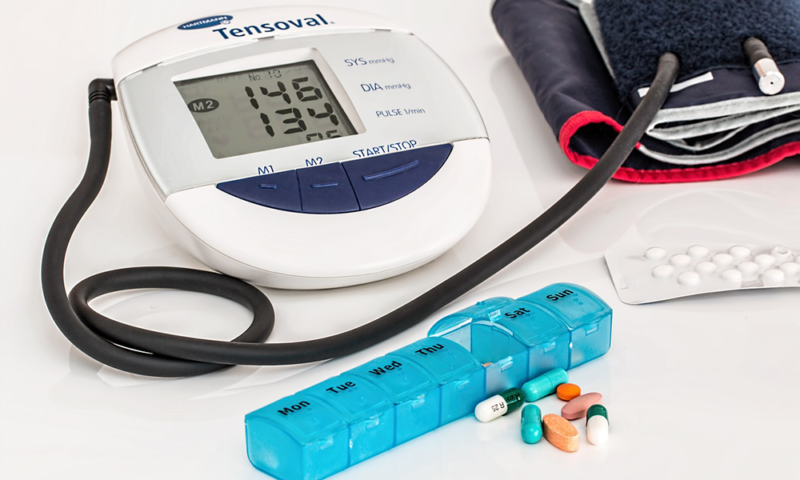 Examine the connection between weight and hypertension