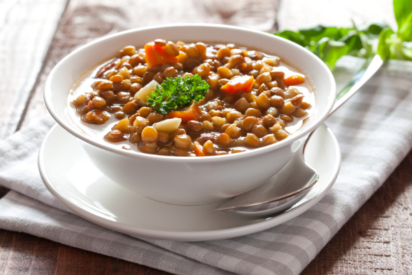 Plant-based protein: stew with beans