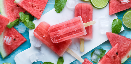 Image of watermelon popsicles