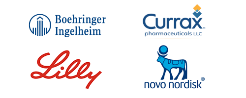 Beohringer Ingelheim, Currax logo, Lilly logo
