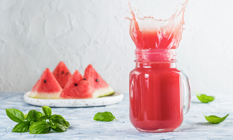 A watermelon summer drink